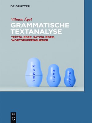 cover image of Grammatische Textanalyse